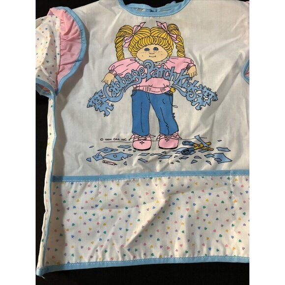 Vintage 1984 Toddler Cabbage Patch Kids CPK Bib school Apron Art Paint size 2-3 - Picture 4 of 16